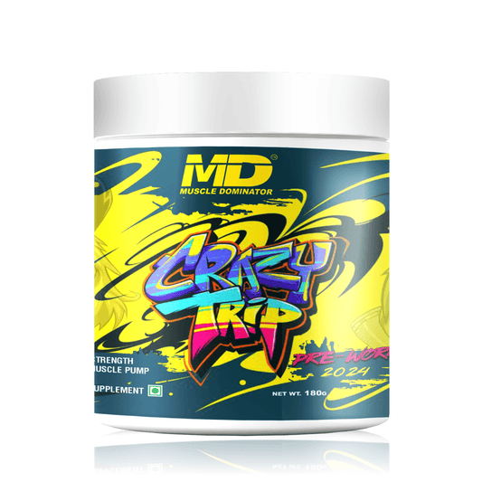 MD Crazy Trip Pre-Workout – Unleash Maximum Performance - 180 gm