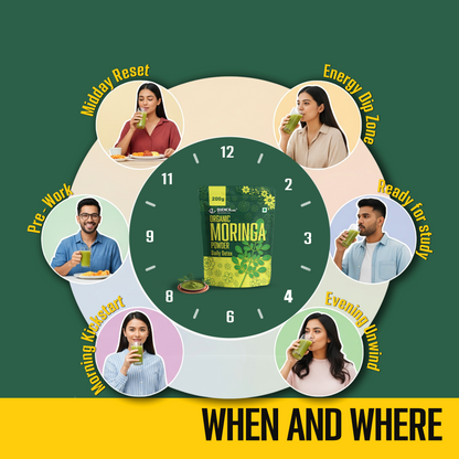 Organic Moringa Powder | Powerhouse of Minerals & Anti Oxidants