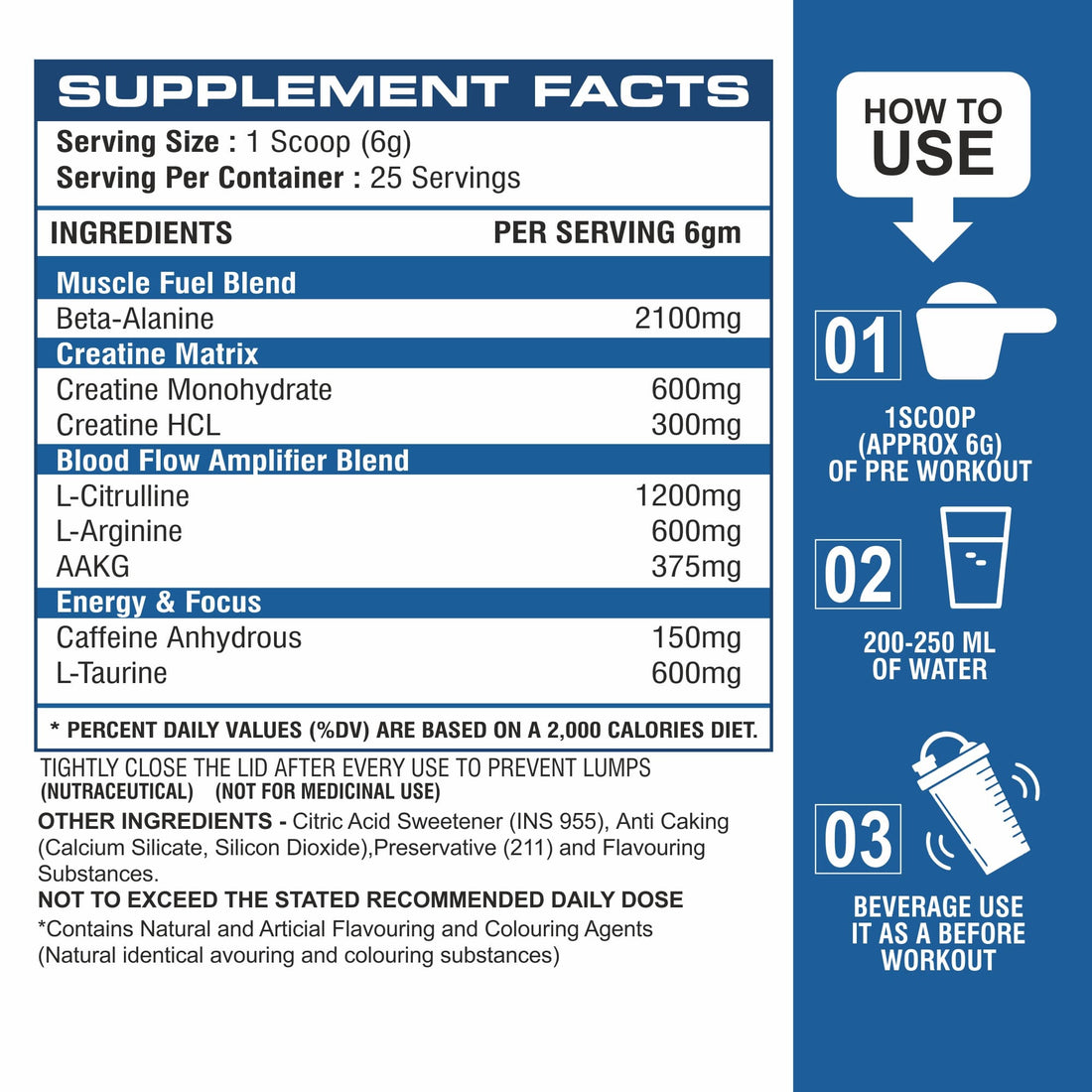 Level up Pre-Workout 150 gm