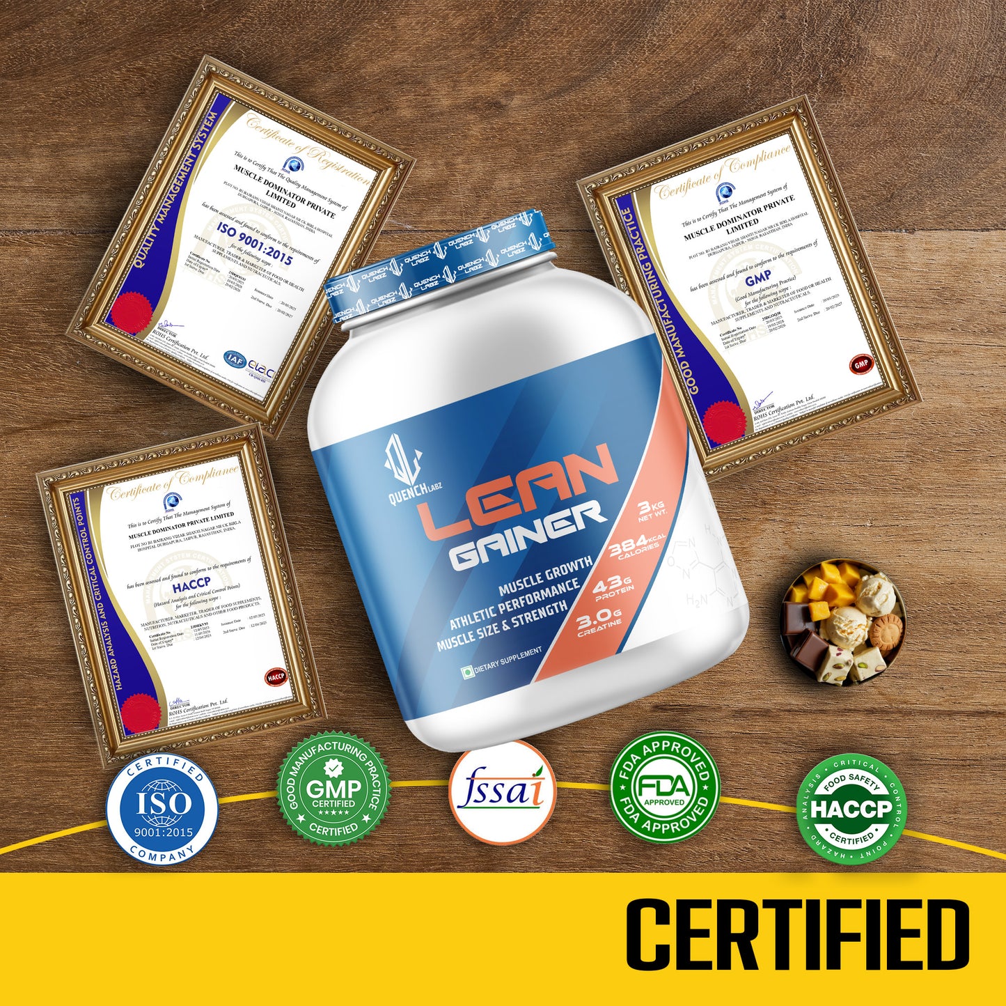 QuenchLabz - Lean Gainer - Quench your Lean Muscle