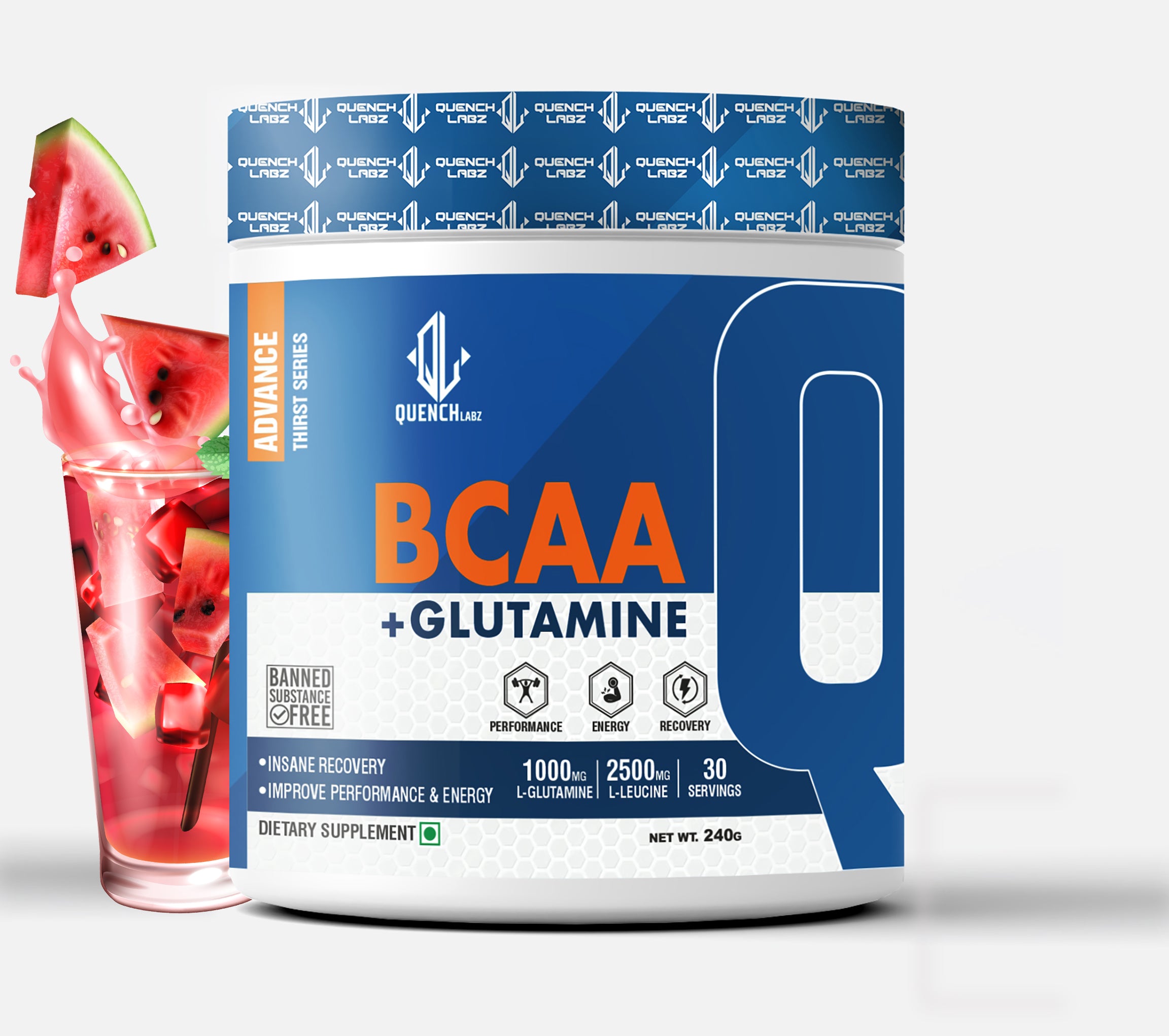 BCAA + ग्लुटामाइन - मांसपेशी रिकभरी पूरक