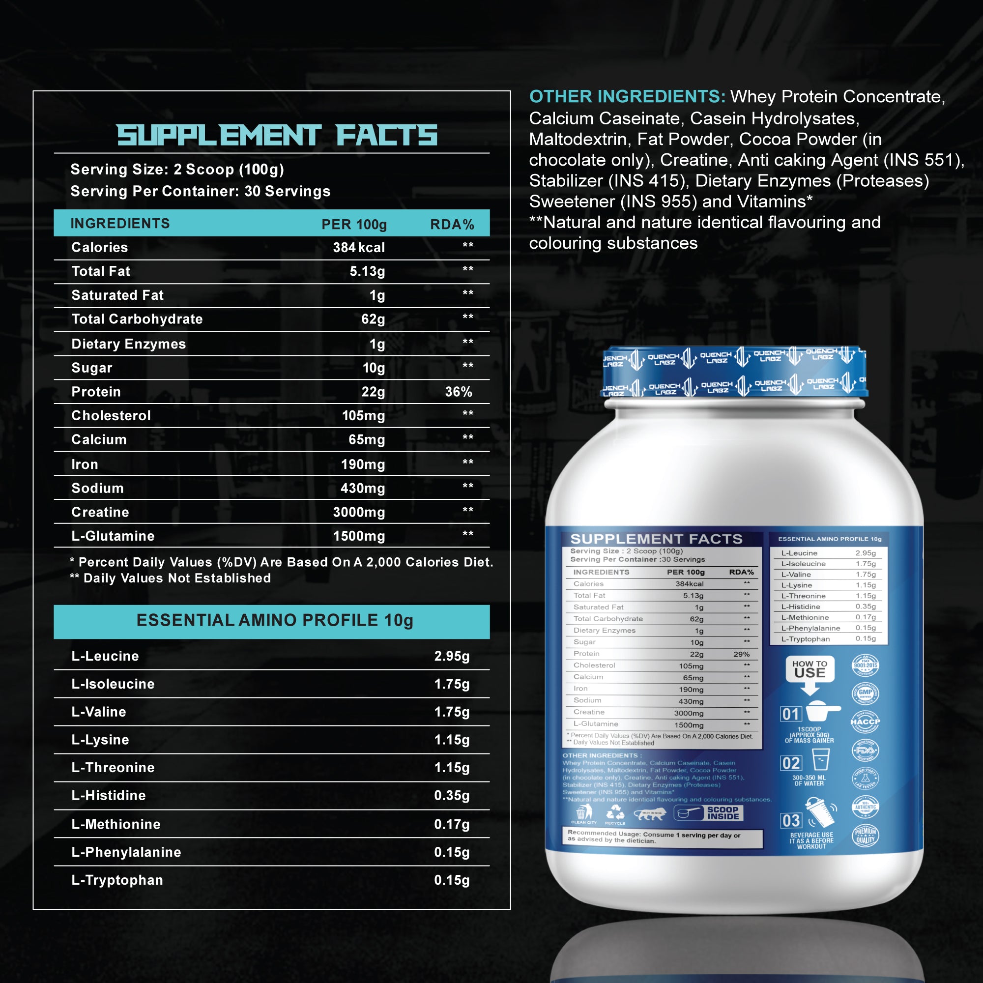 QuenchLabz - Mass Gainer - Unlock Your True Potential