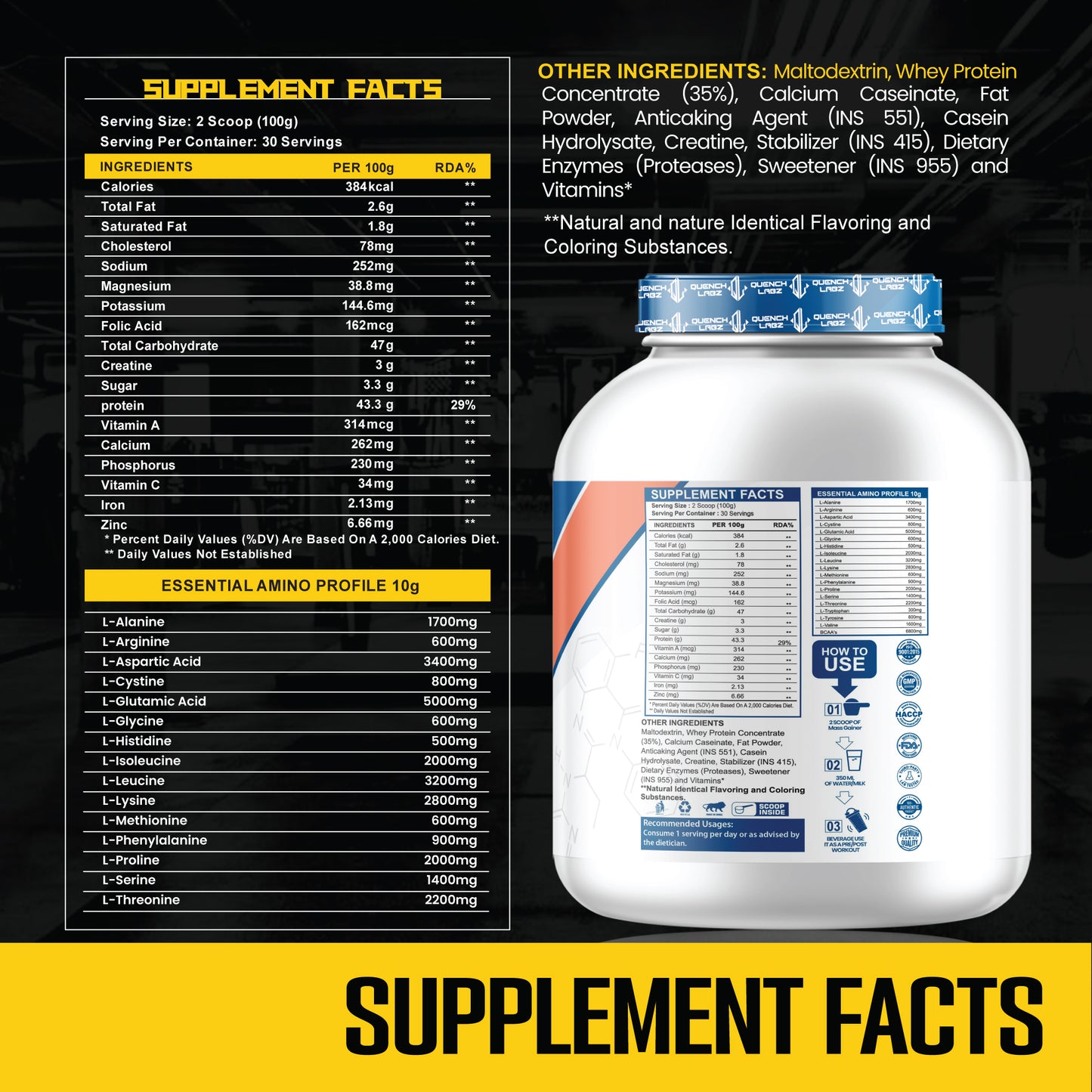 QuenchLabz - Lean Gainer - Quench your Lean Muscle