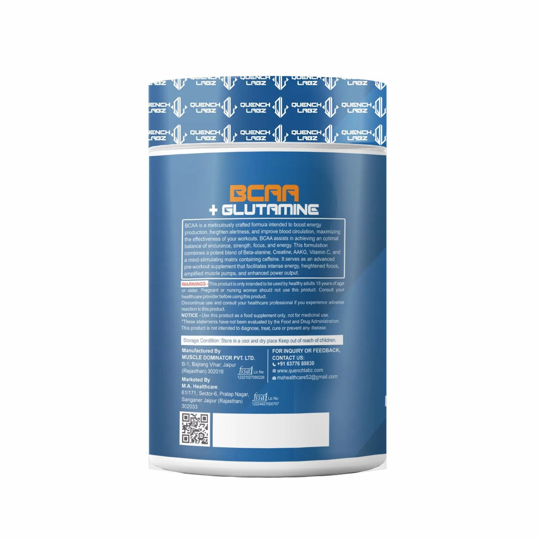 BCAA + Glutamine - Muscle Recovery Supplement