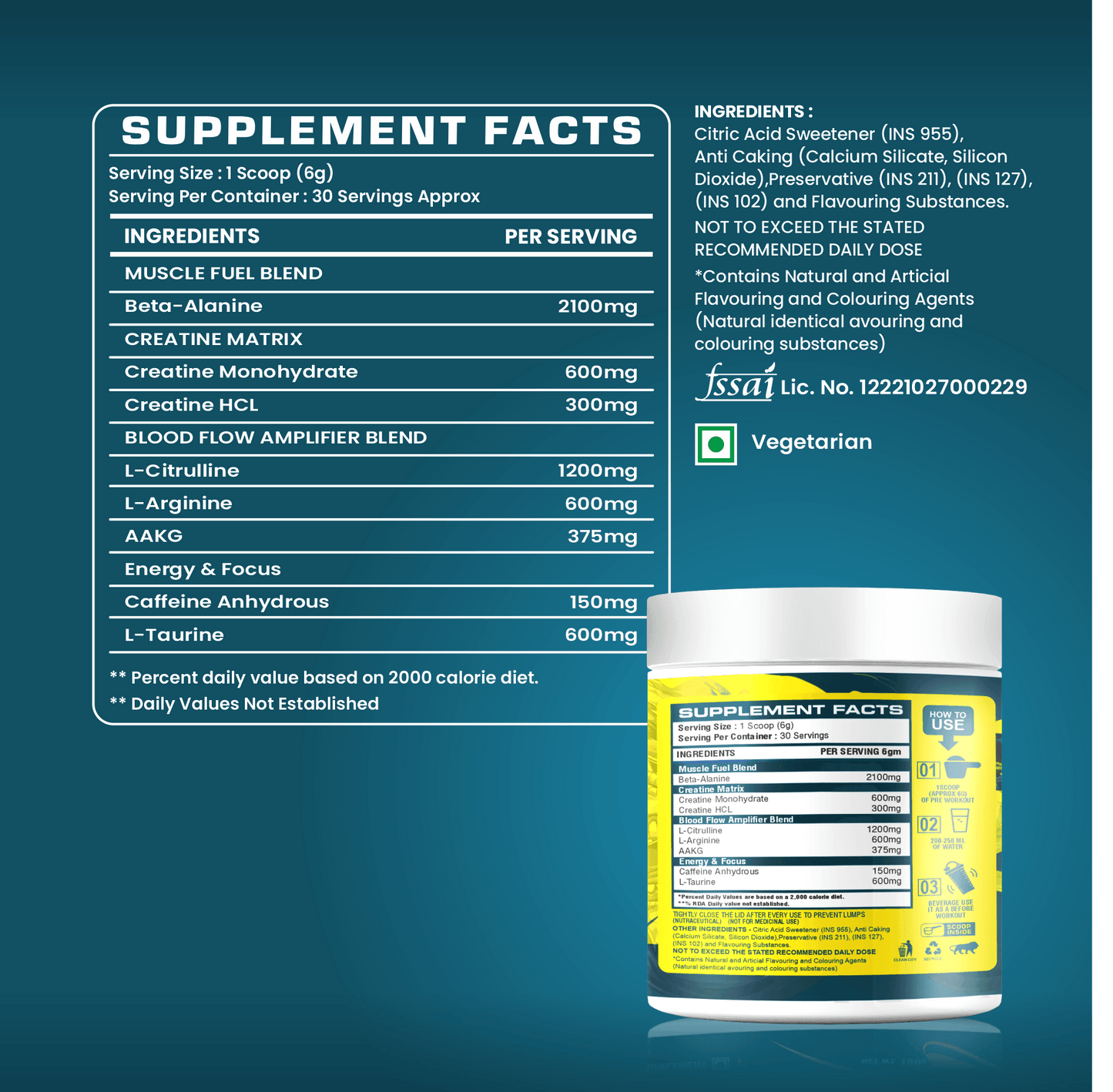 MD Crazy Trip Pre-Workout – Unleash Maximum Performance - 180 gm