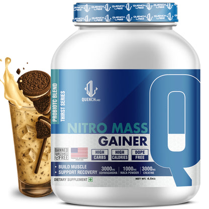 Nitro Mass Gainer | 3G Ashwagandha | 1G Macca | 3G Creatine | with Shaker