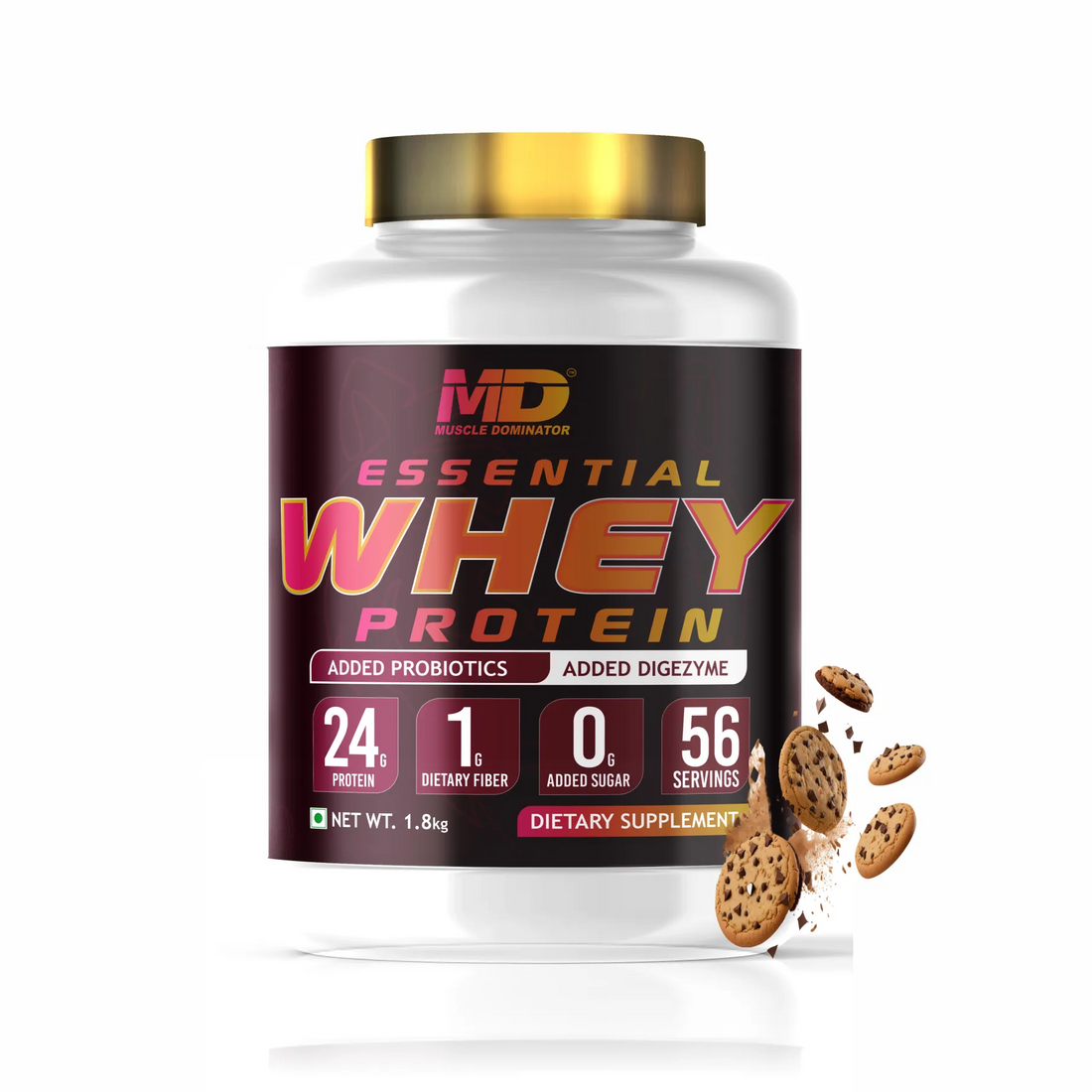 MD Essential Whey Protein | 24G Protein | 1G Dietary fiber