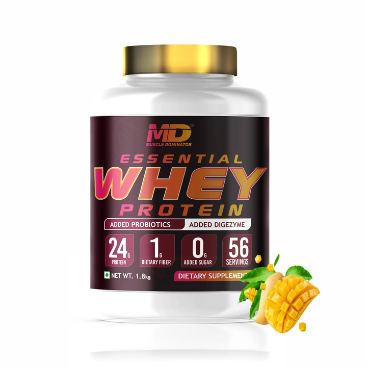 MD Essential Whey Protein | 24G Protein | 1G Dietary fiber