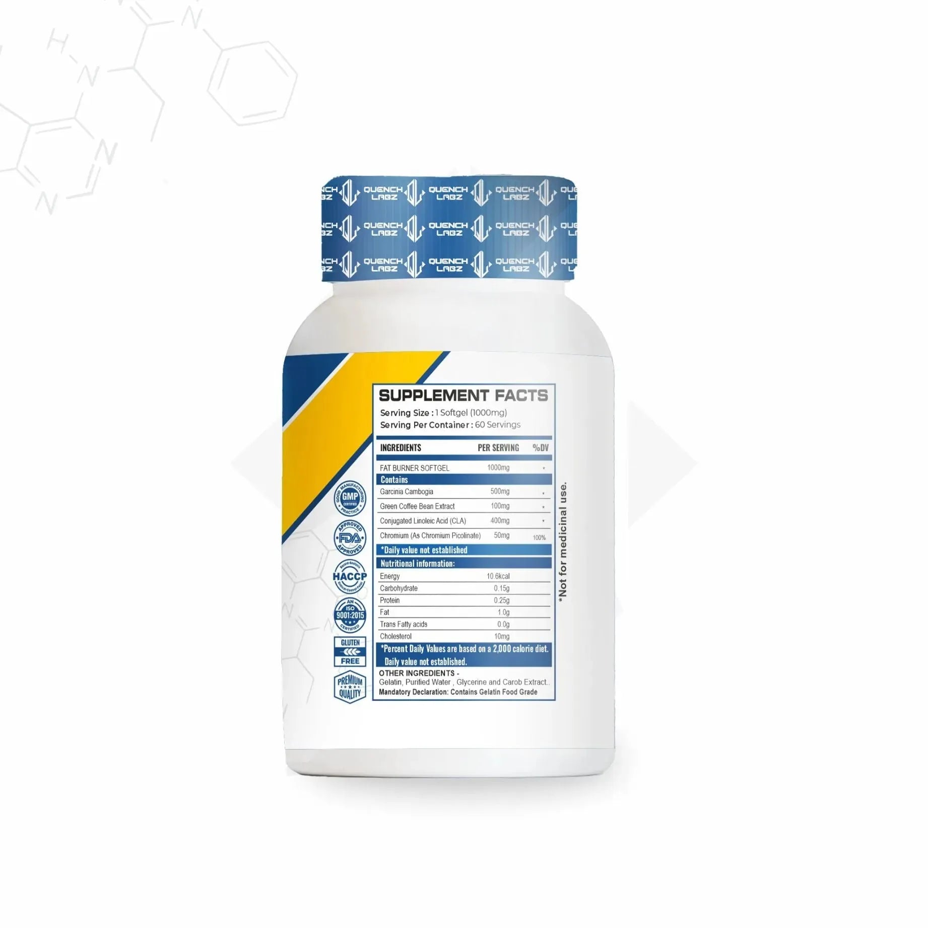 QuenchLabs फ्याट बर्नर - शक्तिशाली थर्मोजेनिक सूत्र