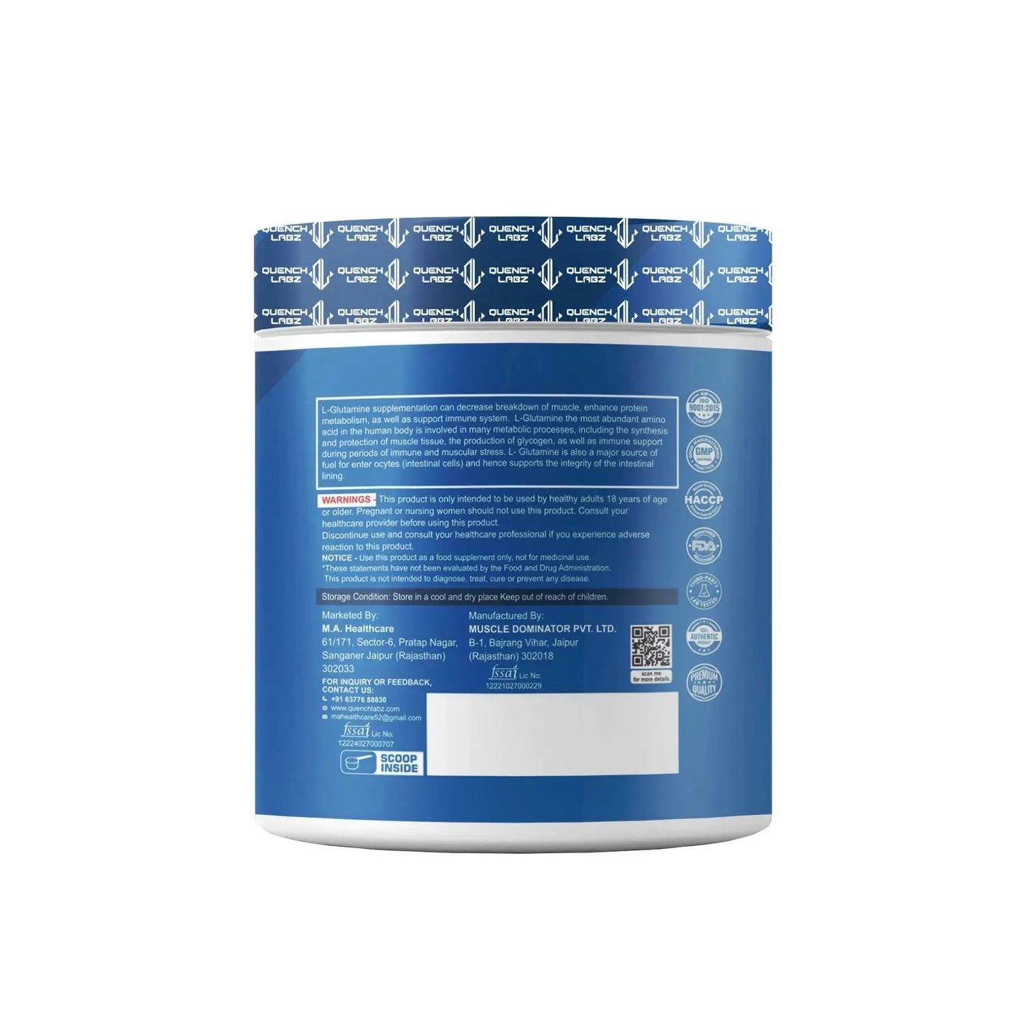 L-Glutamine Powder | Amino Acid Support & Enhance Muscle Recovery