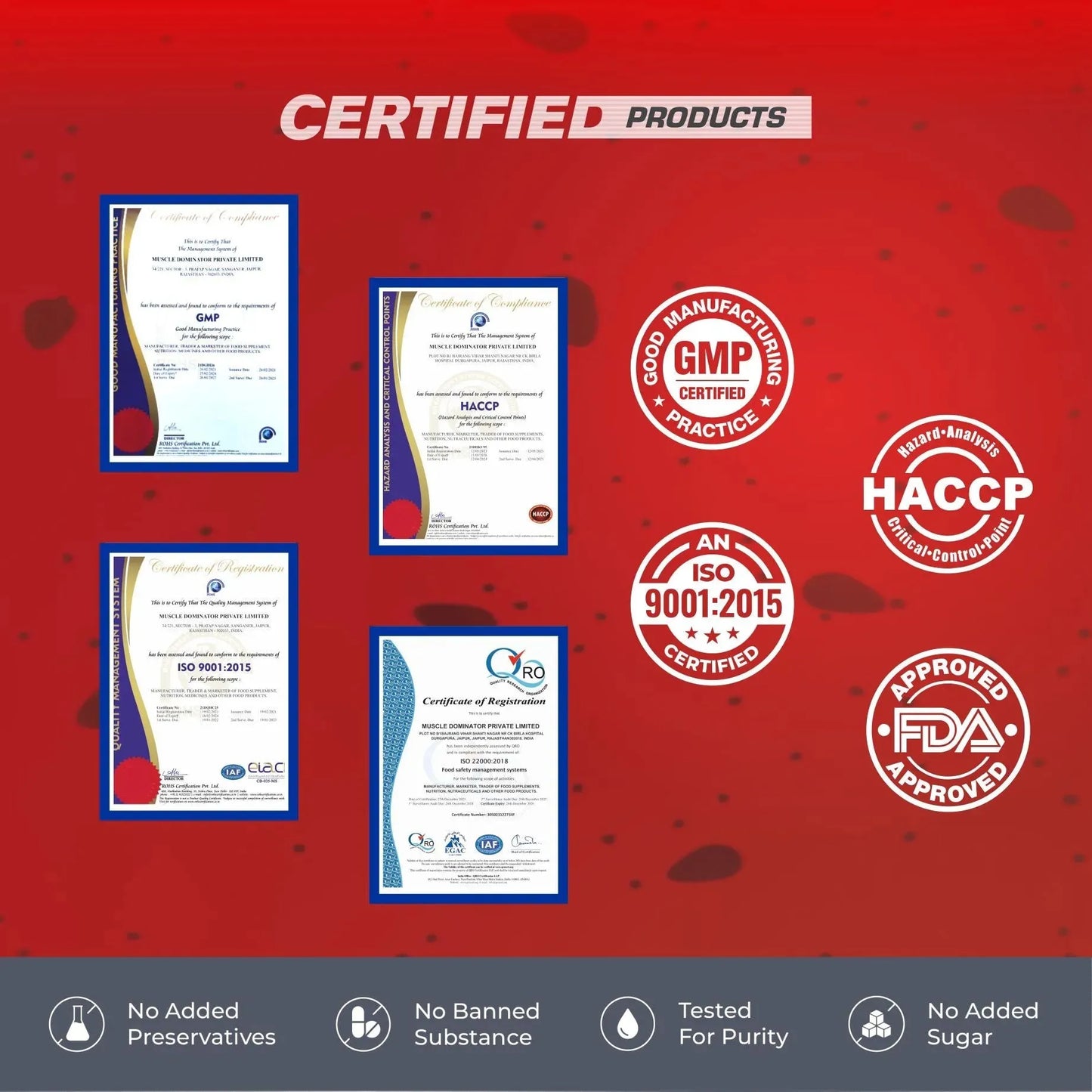 MD Hydration Drink Liquid | 500mg BCAA | 125mg Glutamine