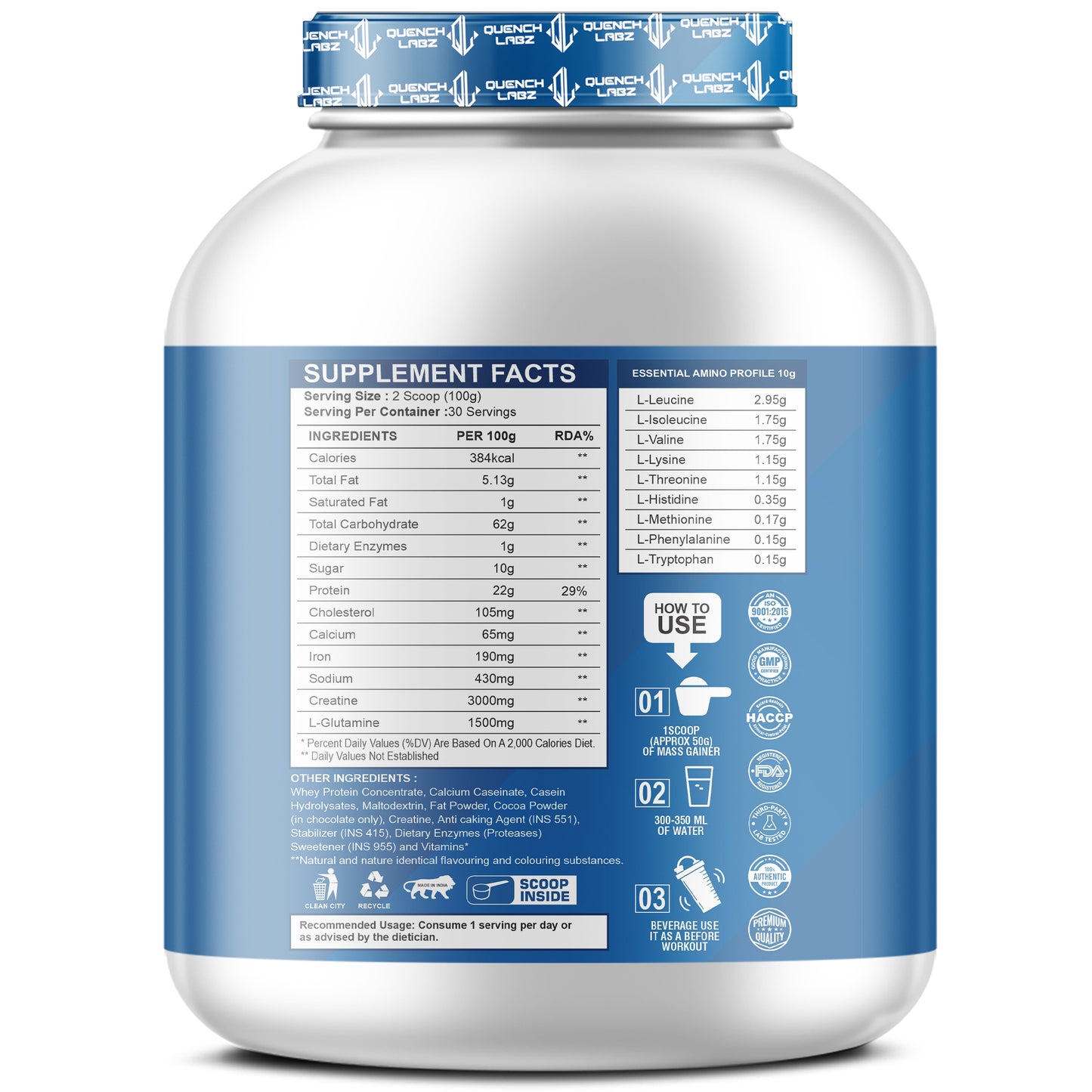 QuenchLabz - Mass Gainer - Unlock Your True Potential