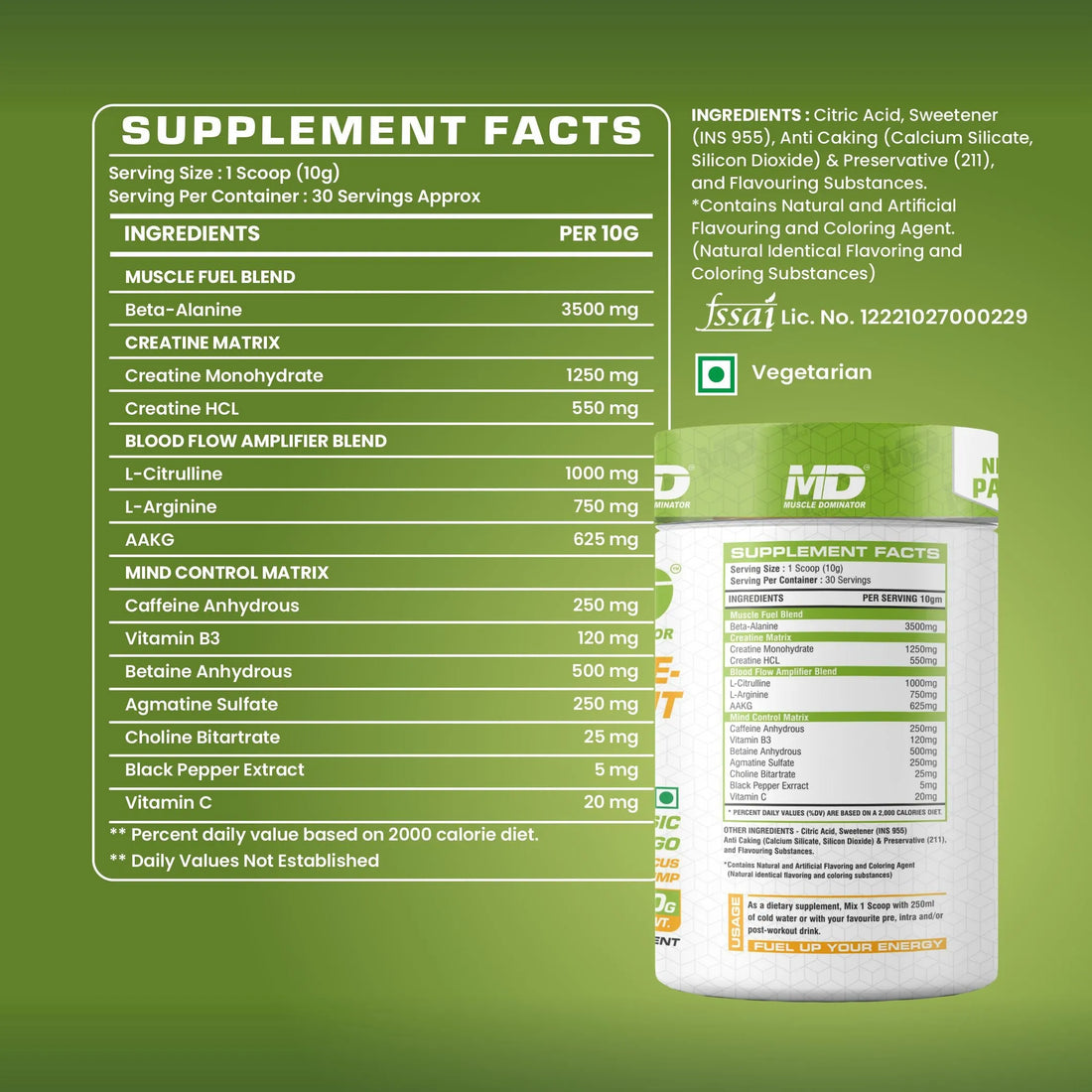 Immolator Pre-Workout With B-Alanine, L-Citrulline