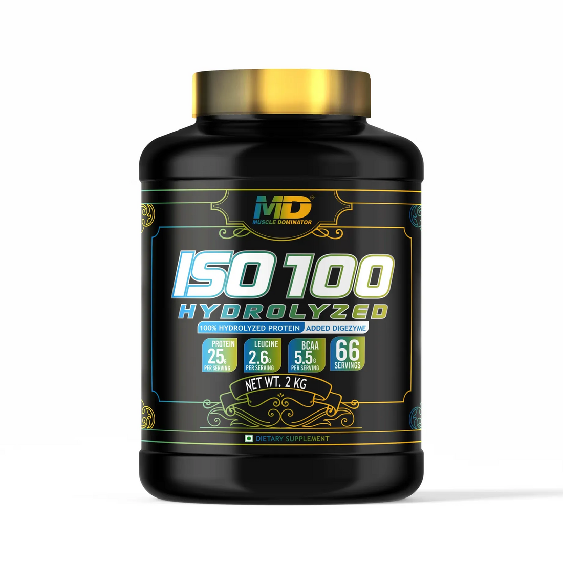 MD ISO100 HYDROLYZED WHEY | 25G Protein | 2.6G Leucine | 5.5G BCAA