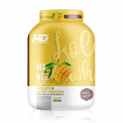 MD Isolate Whey Protein | 28 G Protein | 6 G BCAA + Steel Shaker