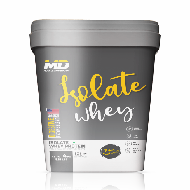 MD Isolate Whey Protein | 28 G Protein | 6 G BCAA