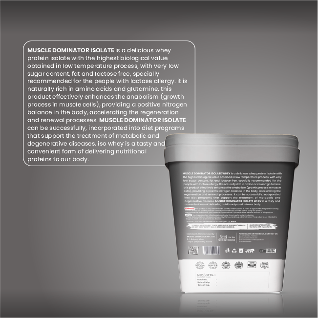 MD Isolate Whey Protein | 28 G Protein | 6 G BCAA