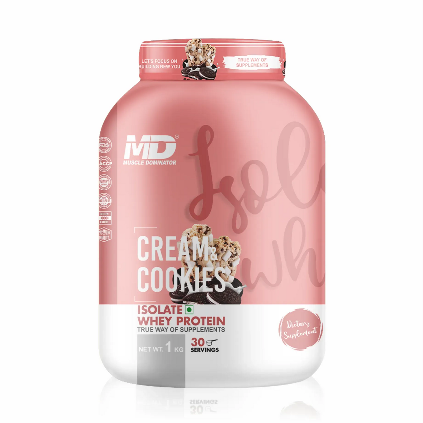 MD Isolate Whey Protein | 28 G Protein | 6 G BCAA