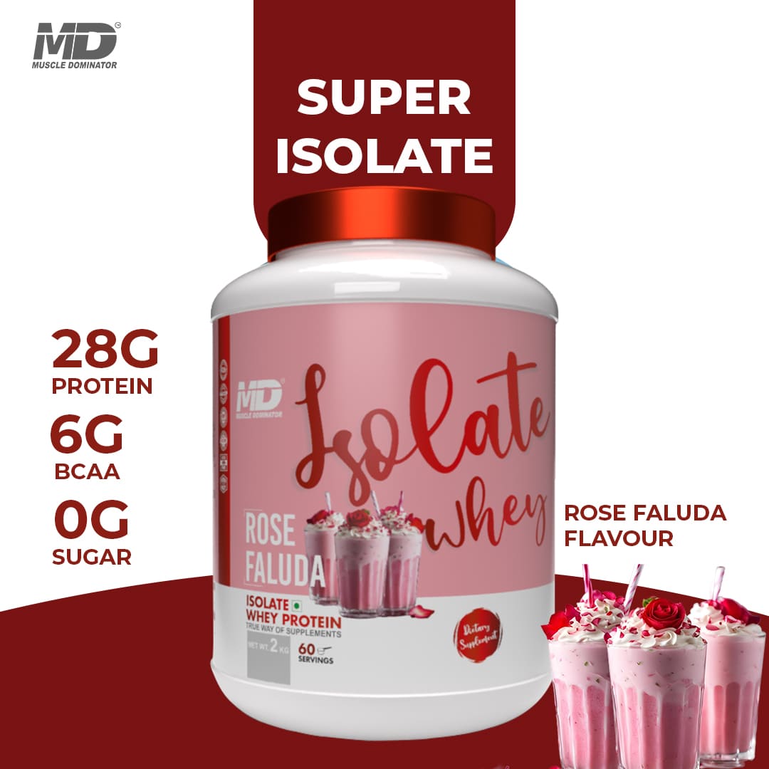 MD Isolate Whey Protein | 28 G Protein | 6 G BCAA