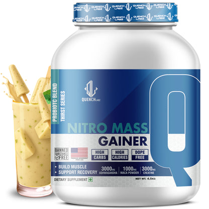 Nitro Mass Gainer | 3G Ashwagandha | 1G Macca | 3G Creatine | with Shaker
