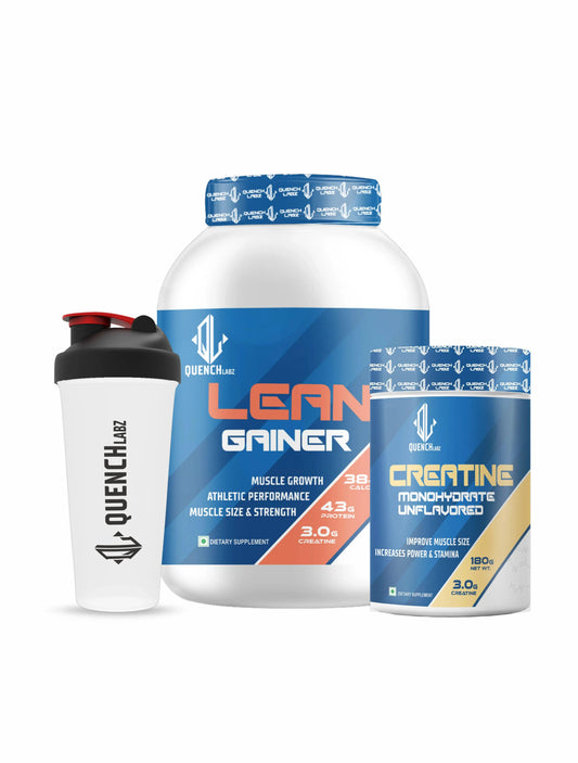 Lean Gainer 3 Kg + Creatine Monohydrate + Shaker 700 ml