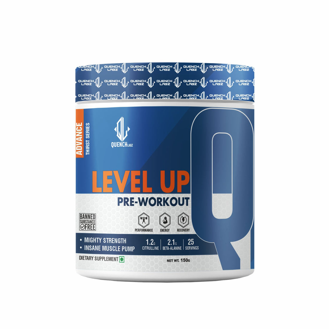 Level up Pre-Workout 150 gm | Combo pack of 2