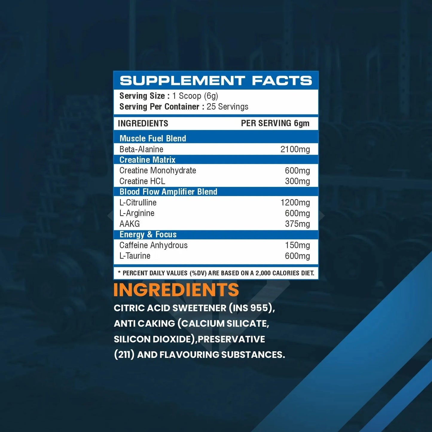 Level up Pre-Workout 150 gm | Combo pack of 2