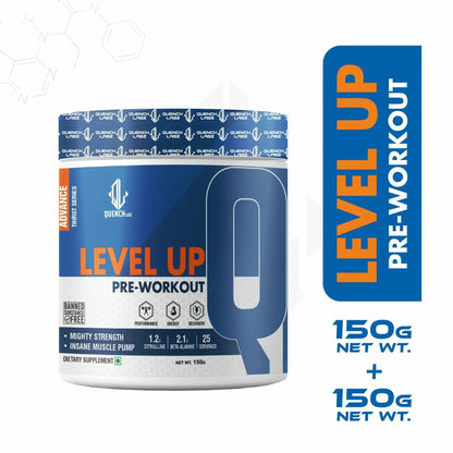 Level up Pre-Workout 150 gm | Combo pack of 2