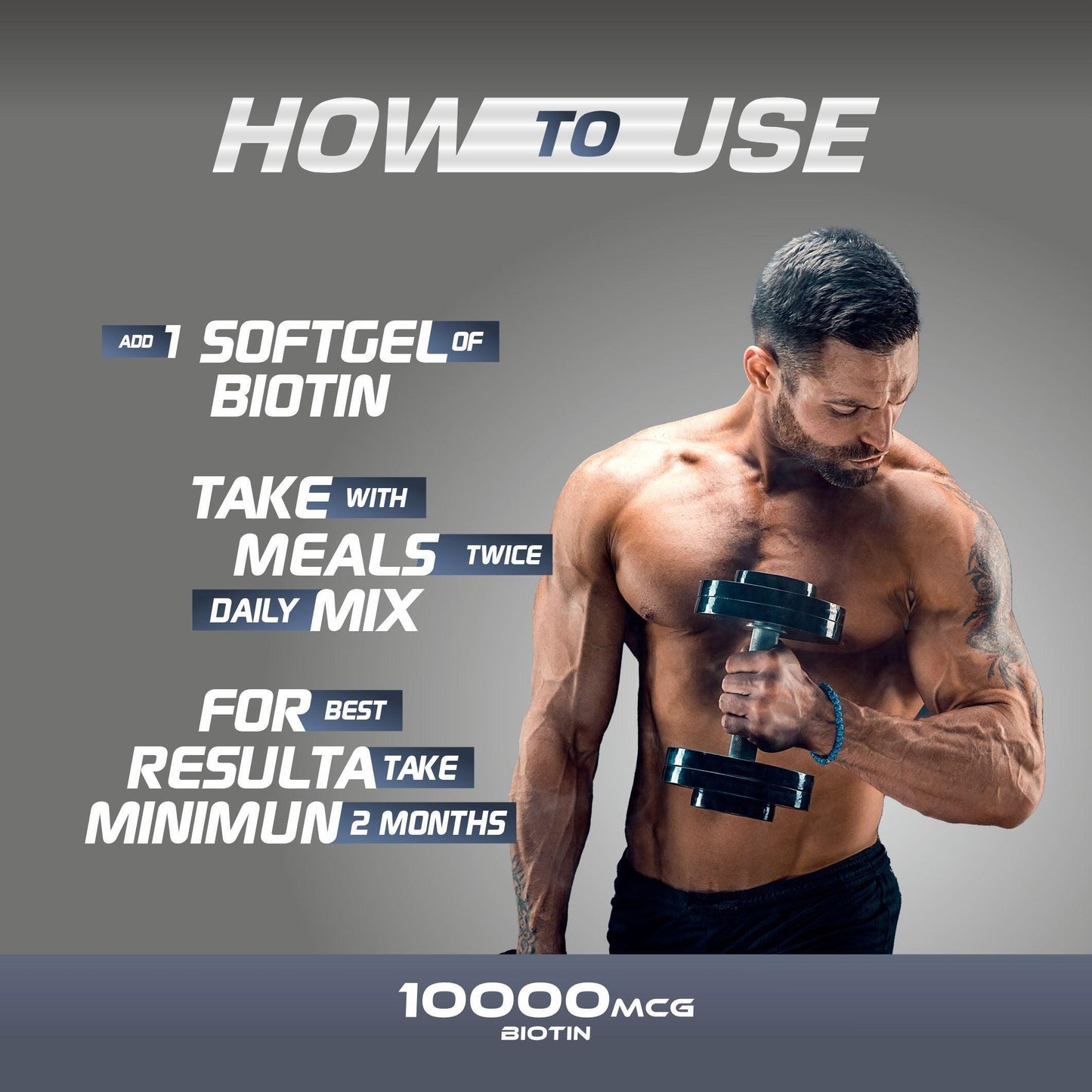 MD Biotin – Hair, Skin & Energy Booster | 60 Softgels