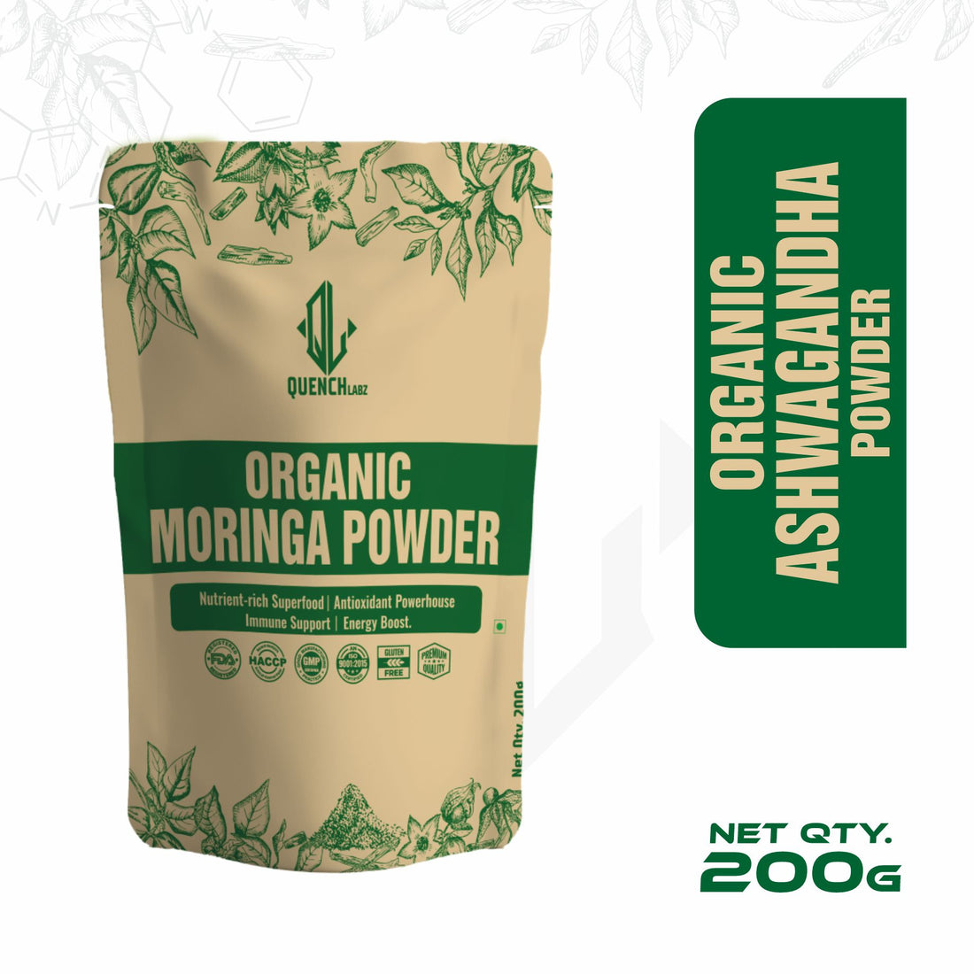 Organic Moringa Powder | Powerhouse of Minerals & Anti Oxidants