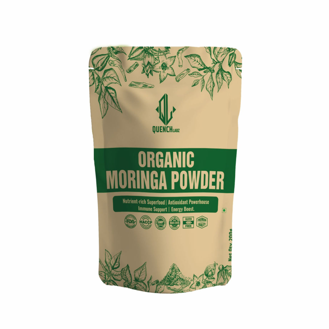 Organic Moringa Powder | Powerhouse of Minerals & Anti Oxidants