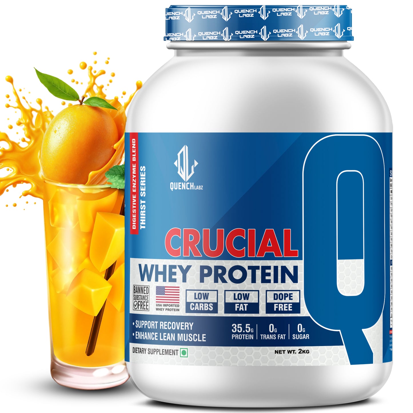 Crucial Whey Protein | Low Carb | 35.5 G Protein