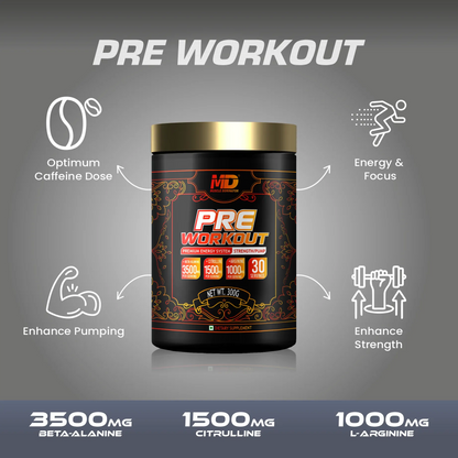 Black Series Pre-Workout | 3.5G Beta-Alanine | 1.25G Creatine