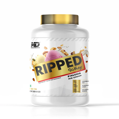 MD Ripped Whey | 28G Protein | 0.5G L-Carnitine, L-Tartrate | 0.25G Garcinia Combogia Extract