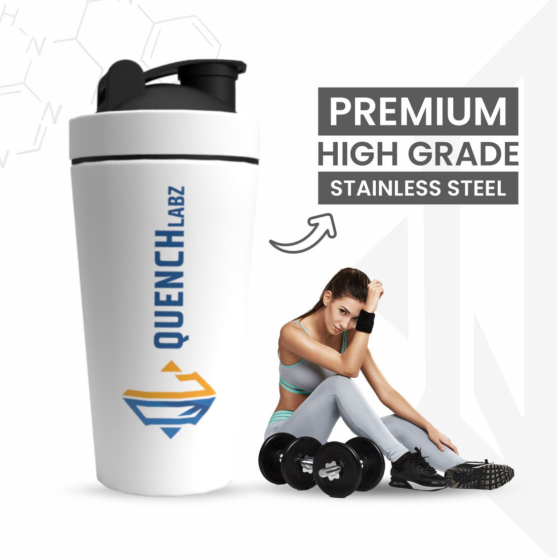 Stainless Steel Shaker - Premium & Durable Gym Shaker