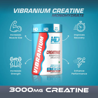 MD Vibranium Creatine Monohydrate - 3 G Creatine