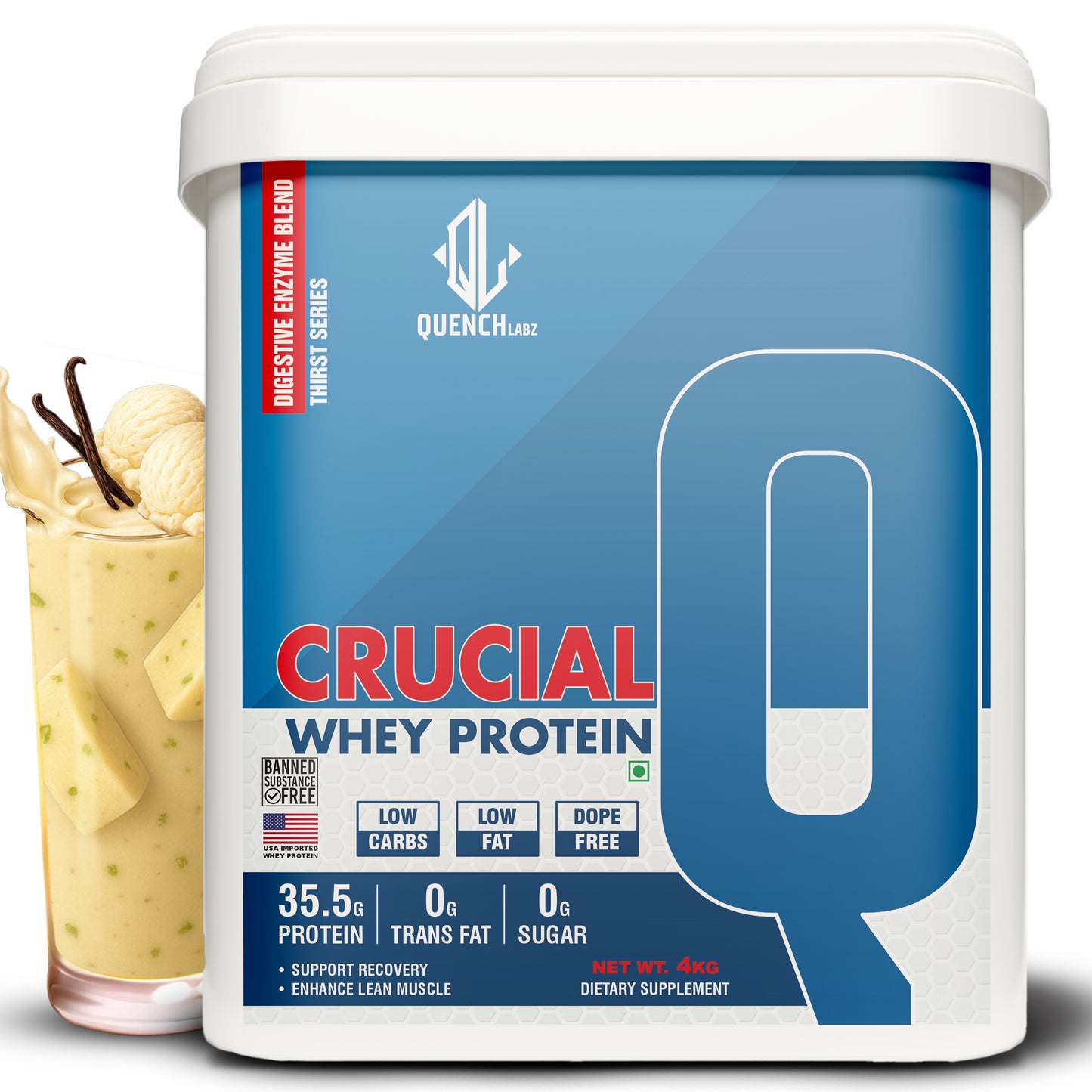 Crucial Whey Protein | Low Carb | 35.5 G Protein