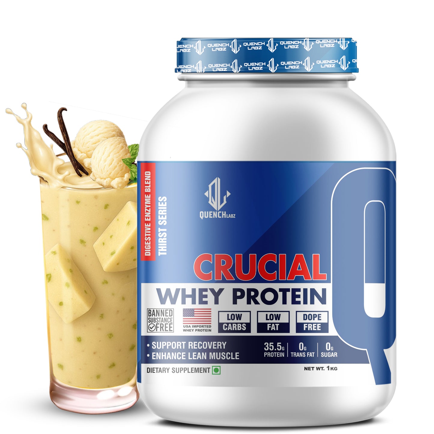 Crucial Whey Protein | Low Carb | 35.5 G Protein