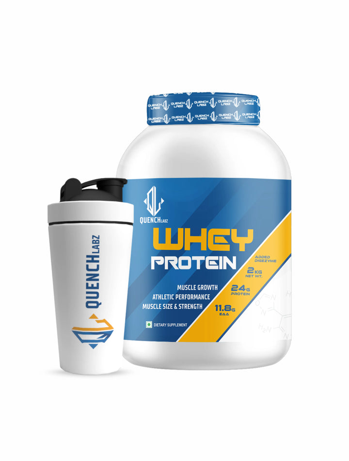 Premium Whey Protein 2 Kg + Steel Shaker Combo