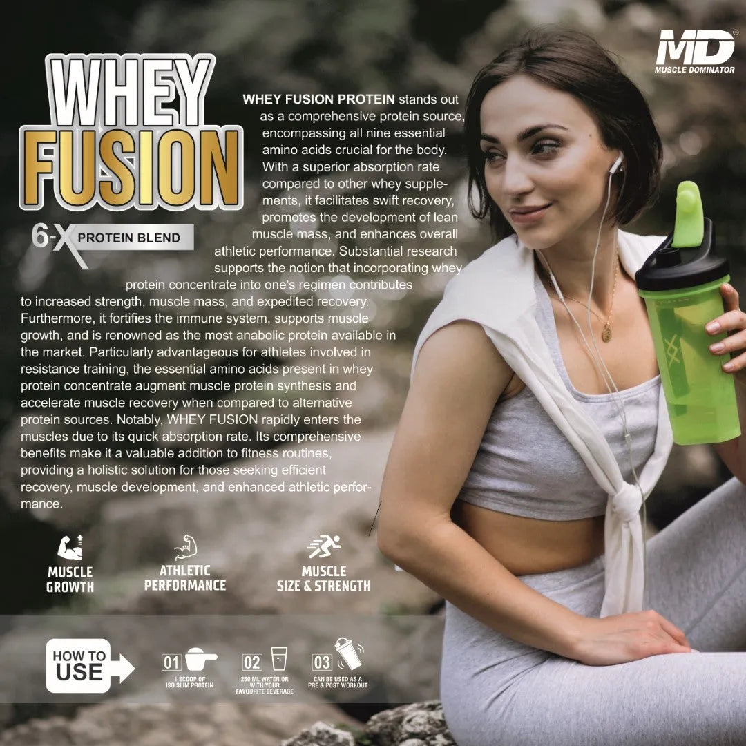 MD Whey Fusion | 20G Protein | 1.5G Glutamine | 1.5G Creatine - Quenchlabz