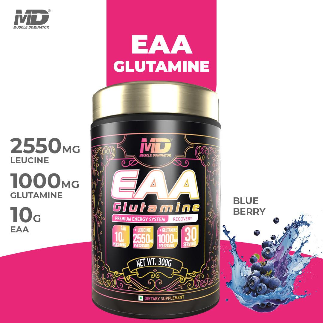 Black Series EAA | 1G Glutamine | 2.5 G Leucine | 300 Gm - Quenchlabz