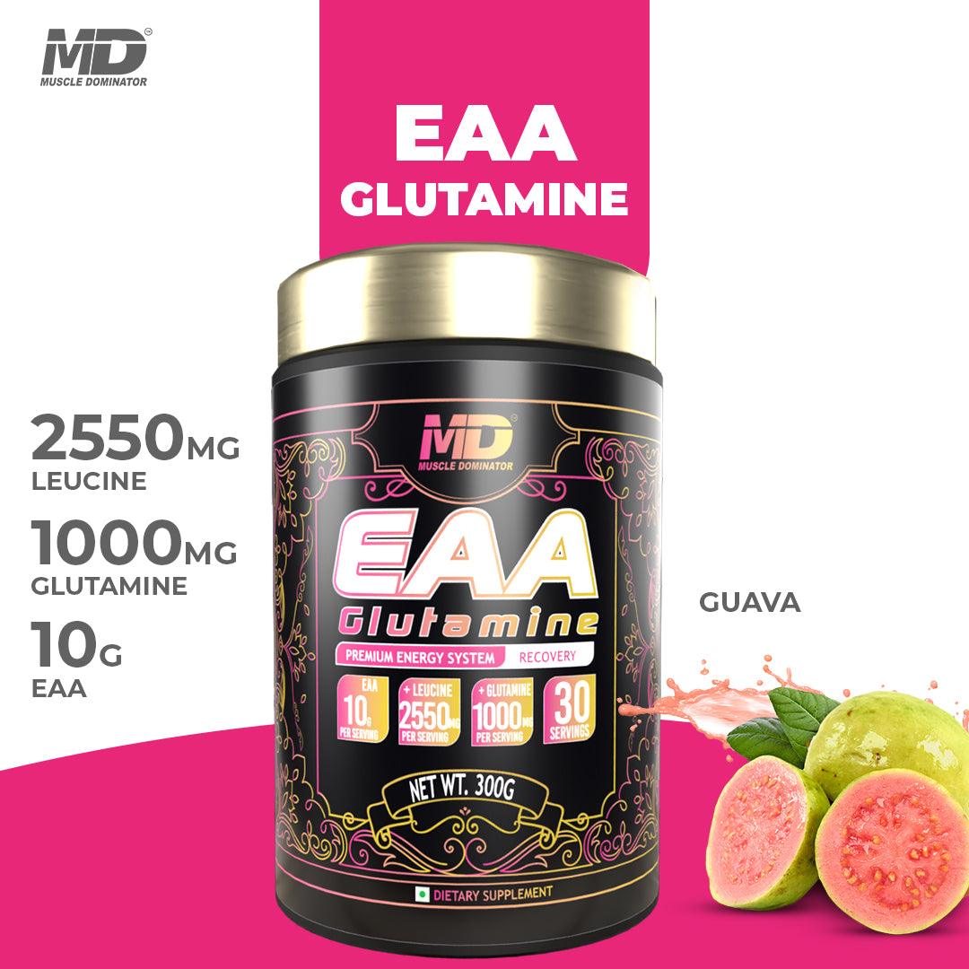 Black Series EAA | 1G Glutamine | 2.5 G Leucine | 300 Gm - Quenchlabz