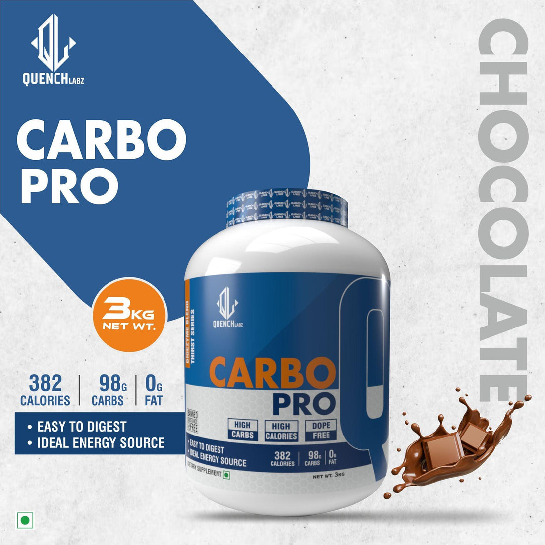 Carbo Pro Thirst series | Digezyme Blend | 98G Carbs - Quenchlabz