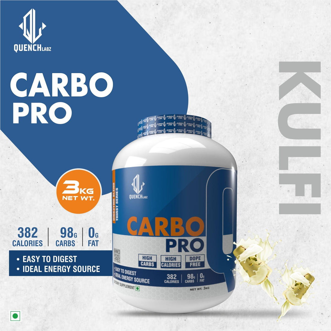 Carbo Pro Thirst series | Digezyme Blend | 98G Carbs - Quenchlabz