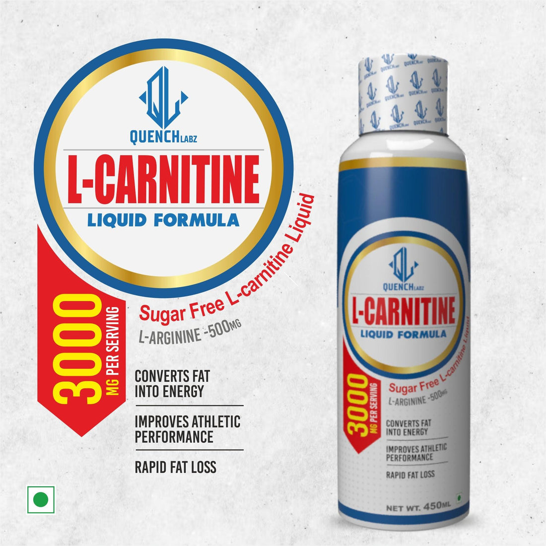 Catalyze Whey + L-Carnitine Liquid 450 ml - Quenchlabz