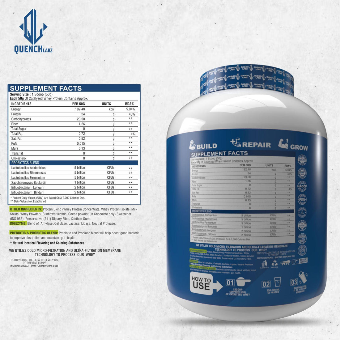 Catalyzed Whey Protein | 24 G Protein - Quenchlabz