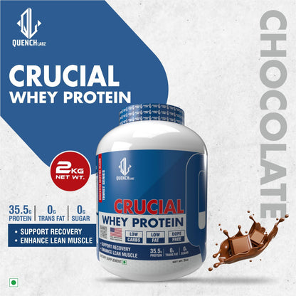 Crucial Whey Protein | Low Carb | 35.5 G Protein - Quenchlabz