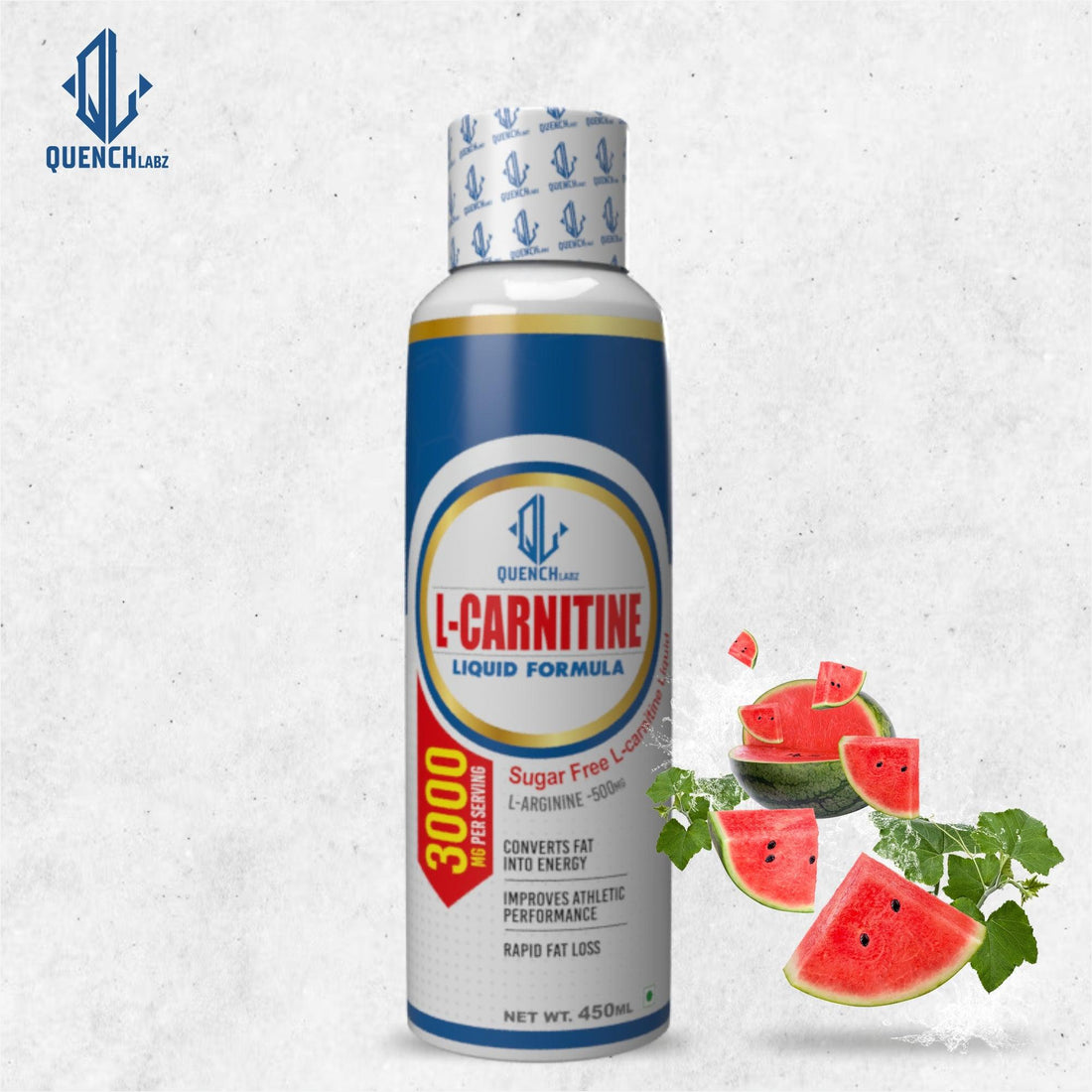 L-Carnitine Liquid | 3000 mg L-Carnitine - Quenchlabz