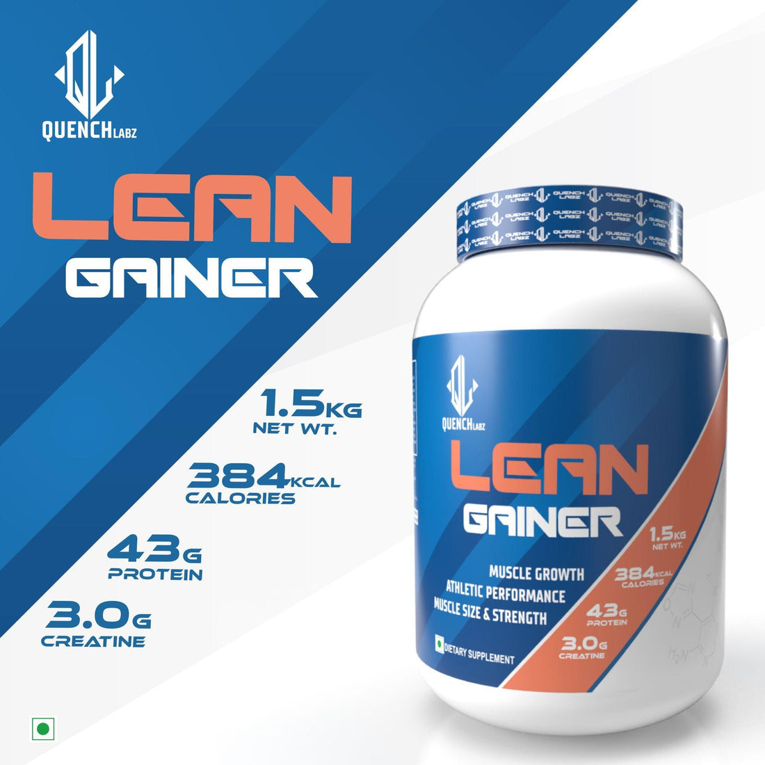 Lean Gainer 1.5 kg - Quenchlabz