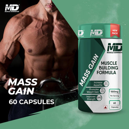 Mass Gain - Muscle Building Formula 1500mg - Quenchlabz